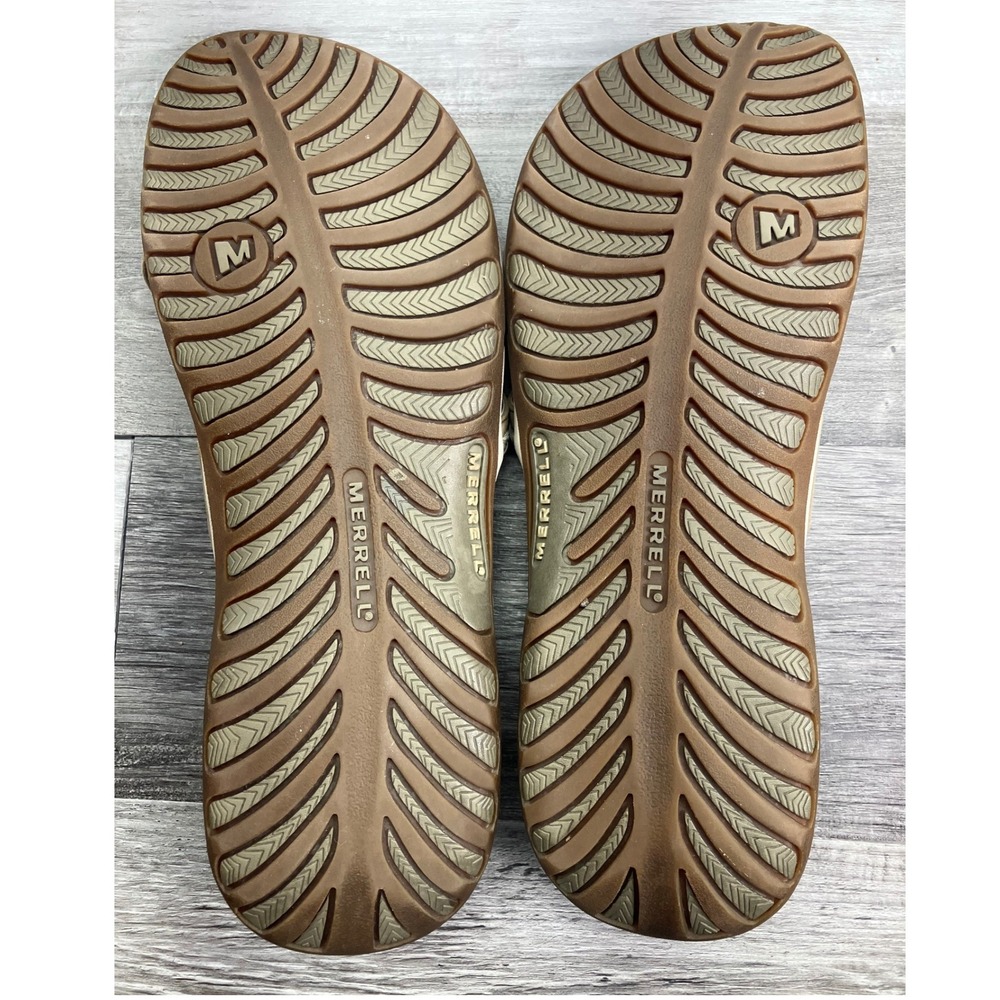Merrell Stella Bloom Aluminum Tan Leather Athletic Sandals Womens 9 J89132 - Picture 6 of 7